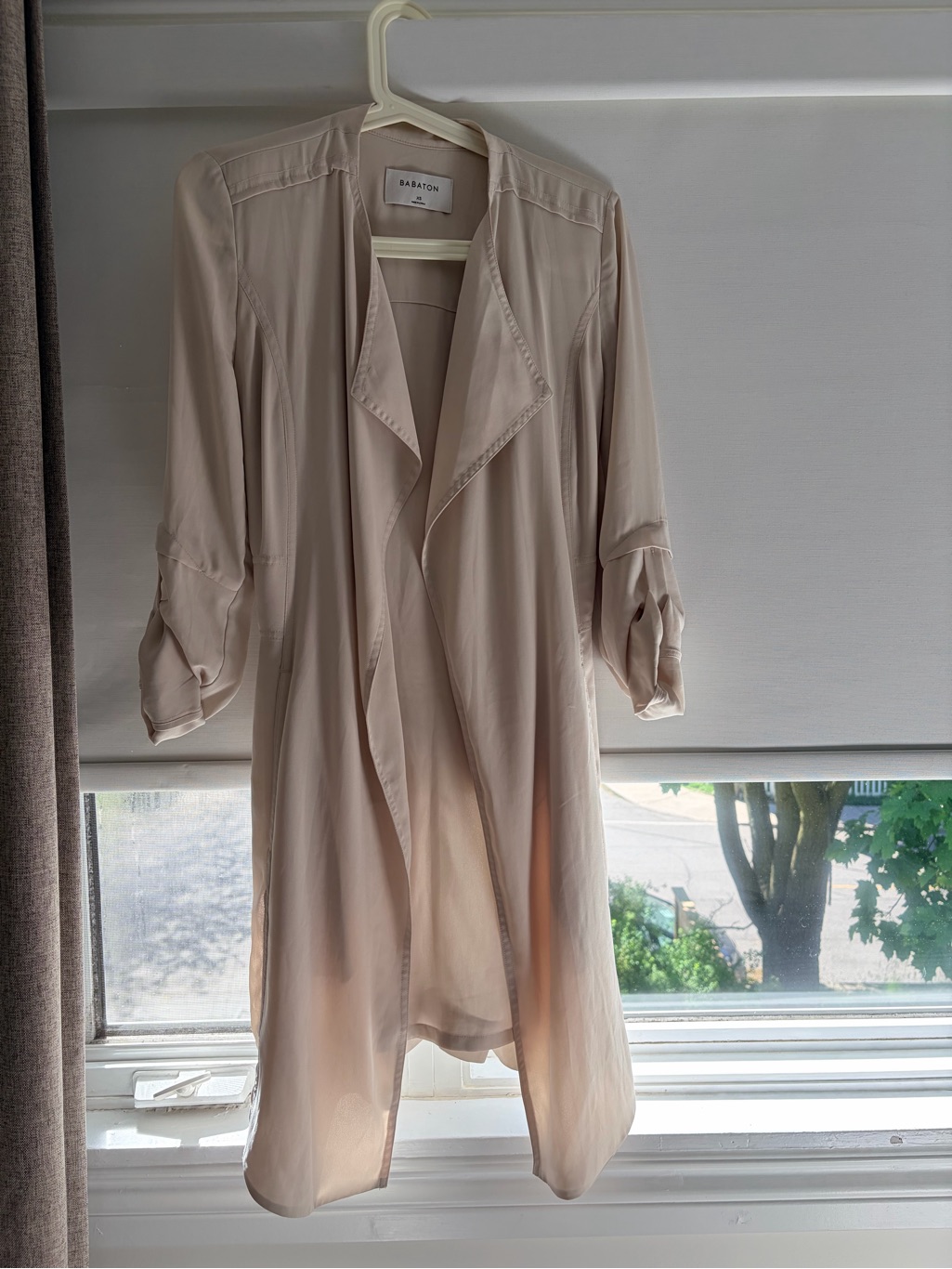 Babaton Cream Lightweight Duster Robe